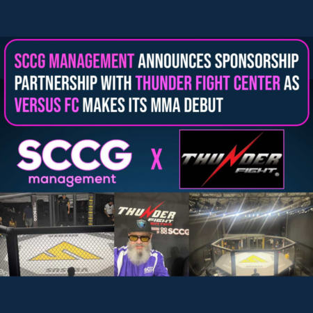 SCCG Management Announces Sponsorship with Thunder Fight Center for Versus FC Debut