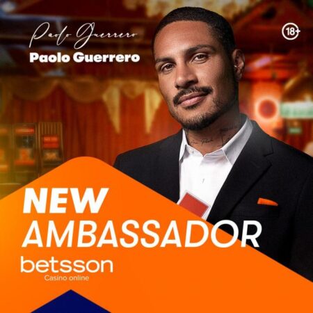 Betsson has Named Paolo Guerrero as its Global Casino Ambassador