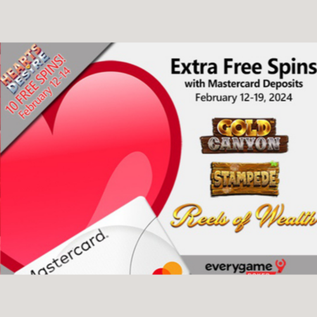 Everygame Poker Spreads Love and Wins with Valentine’s Day Free Spin Bonanza!