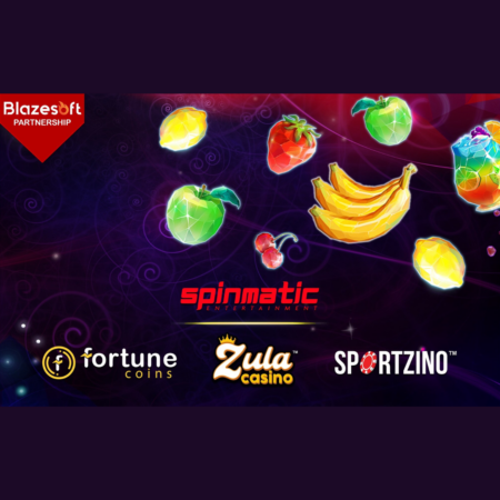 Blazesoft Introduces Spinmatic’s Games to North American Market Through Fortunecoins.com, Zulacasino.com, and Sportzino.com